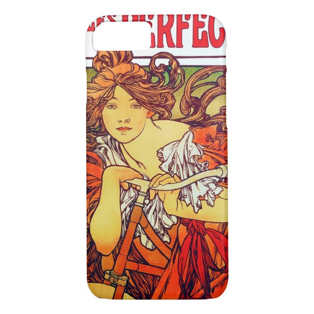 Cycles Perfecta, Mucha Case-Mate iPhone Case (Back)