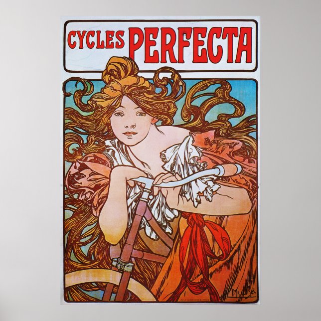 Cycles Perfecta, Mucha Poster (Front)