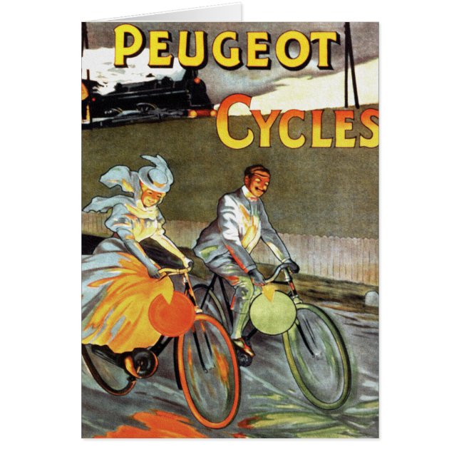Cycles Peugeot Vintage Bicycle Art (Front)