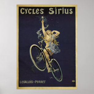 Cycles Sirius Vintage Bicycle Poster