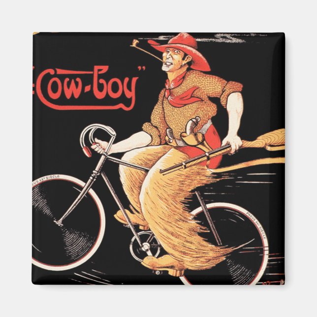 Cycles Tnomed "The Cowboy" Bicycle Magnet (Front)