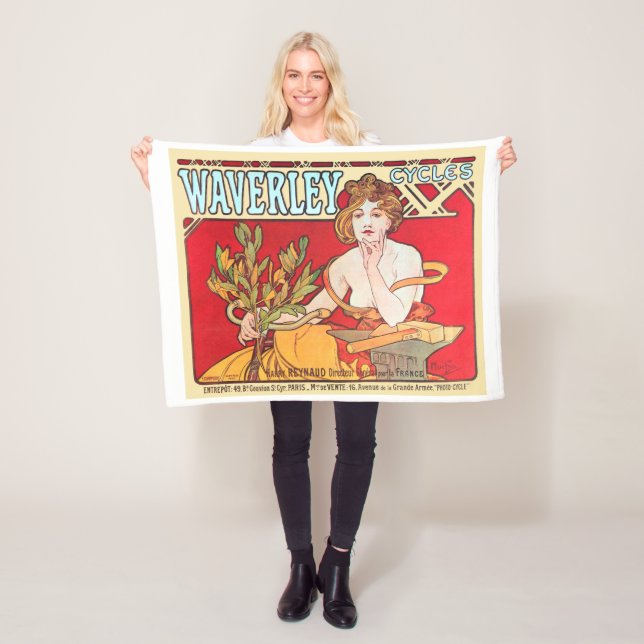 Cycles Waverley, Mucha Fleece Blanket (In Situ)