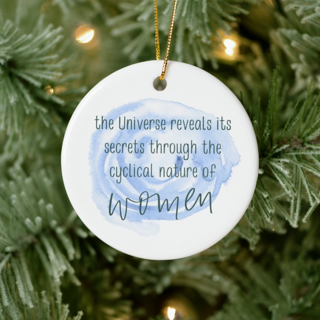 Cyclical Woman Ceramic Ornament (Tree)