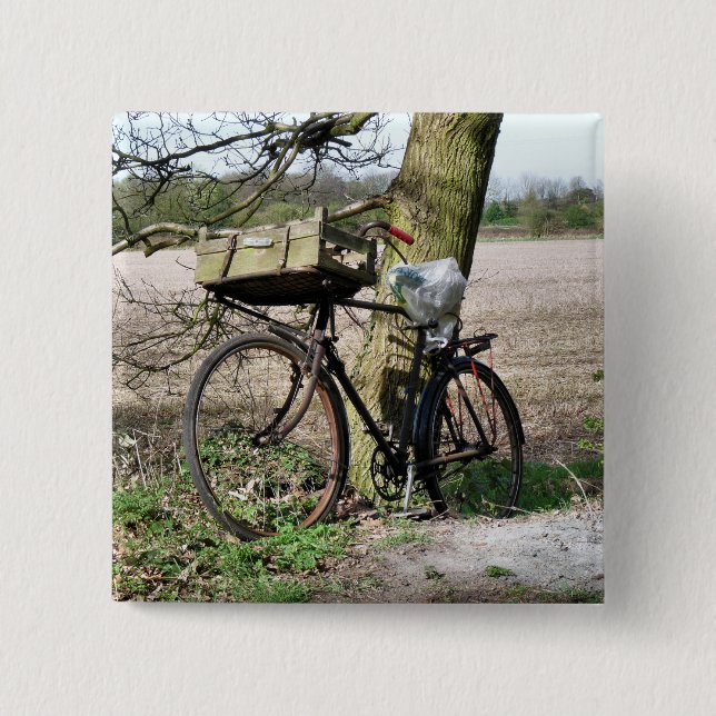 CYCLING 2 INCH SQUARE BUTTON (Front)