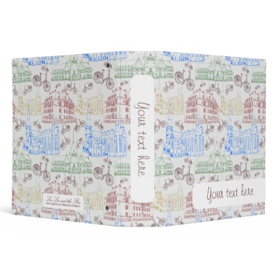 Cycling Aarhus, 2 inch binder by kasei_lee
