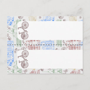 Cycling Aarhus, 2x bookmarks Postcard