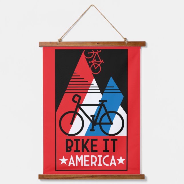 Cycling America Hanging Tapestry (Front)