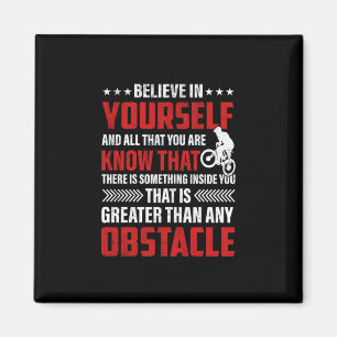 Cycling Art Believe In Yourself Magnet