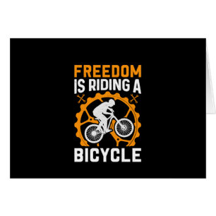 Cycling Art Freedom Is Riding A Bicycle