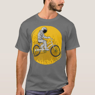 cycling Astronauts cruiser bike shopper men Biker T-Shirt