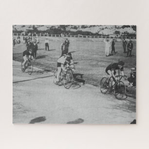 Cycling At The Velodrome Circuit Brisbane 1923 Jigsaw Puzzle