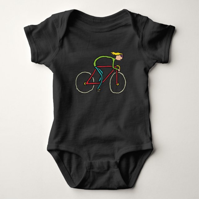 Cycling Baby Bodysuit (Front)