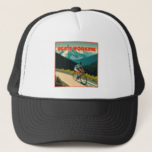 Cycling Beats Working Trucker Hat
