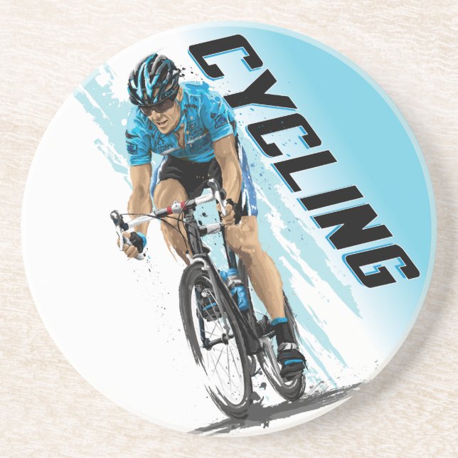 Cycling Beverage Coaster (Front)