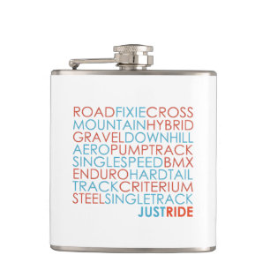 Cycling Bicycles Bikes Mountain Bike Just Ride Hip Flask
