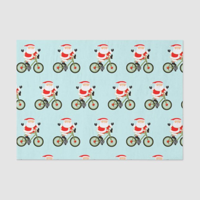Cycling Biking Holiday Gift Tissue Paper (Front)