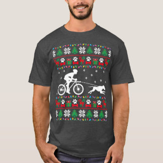 Cycling Biking With Dogs Ugly Christmas Sweater Xm