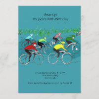 Cycling Birthday Party Invitation