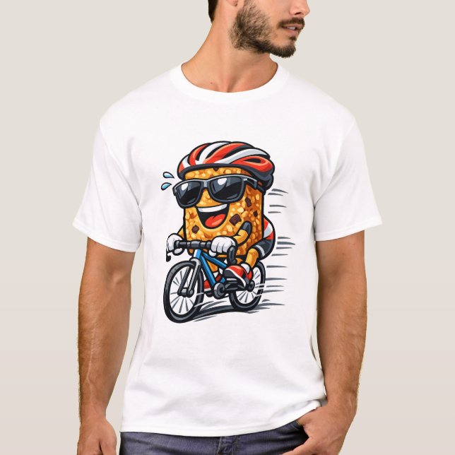 Cycling Breakfast Bar T-Shirt (Front)