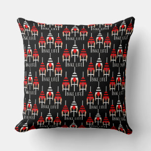 Cycling Canada Throw Pillow