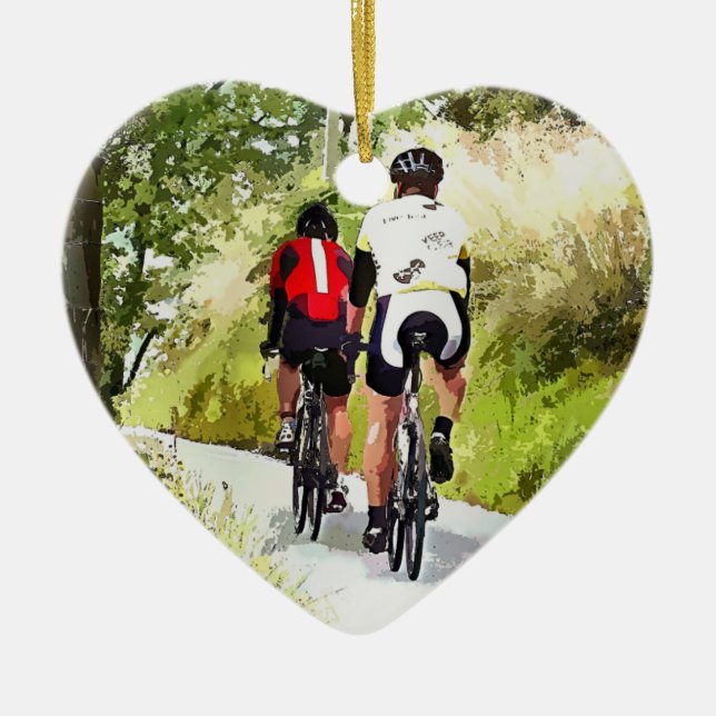 CYCLING CERAMIC ORNAMENT (Front)