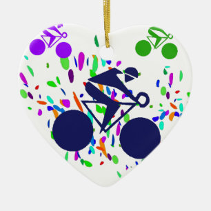 CYCLING CERAMIC ORNAMENT