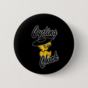 Cycling Chick #4 2 Inch Round Button
