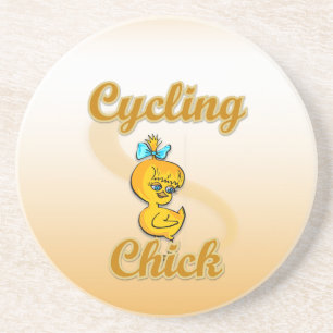 Cycling Chick Coaster