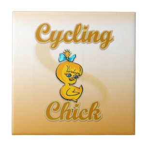 Cycling Chick Tile