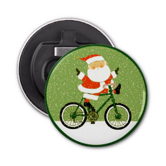 Cycling Christmas Bottle Opener