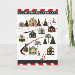 Cycling Christmas Holiday Card