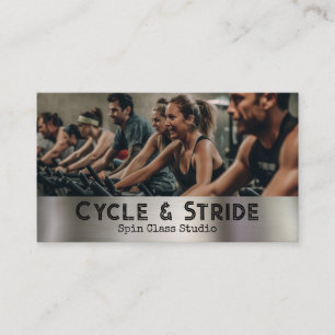 Cycling Class Studio in Session Business Card