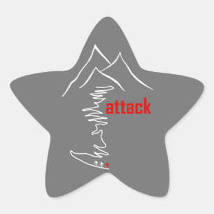 Cycling Climb, Attack Star Sticker