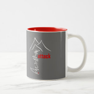 Cycling Climb, Attack Two-Tone Coffee Mug