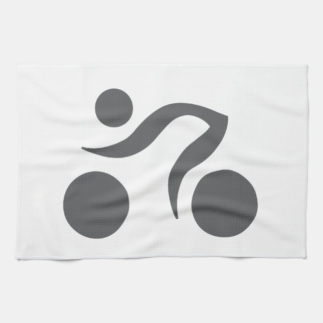 Cycling cool and unique design kitchen towel (Horizontal)