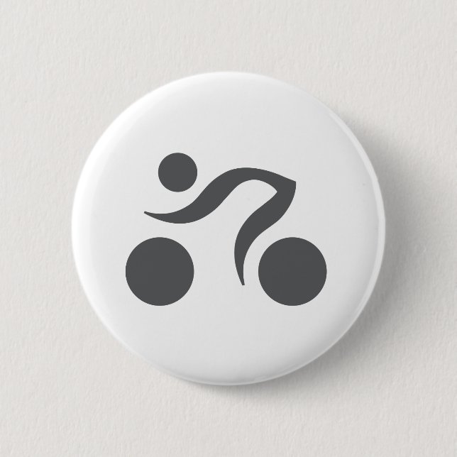 Cycling cool logo 2 inch round button (Front)