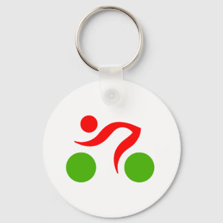 Cycling cool logo keychain