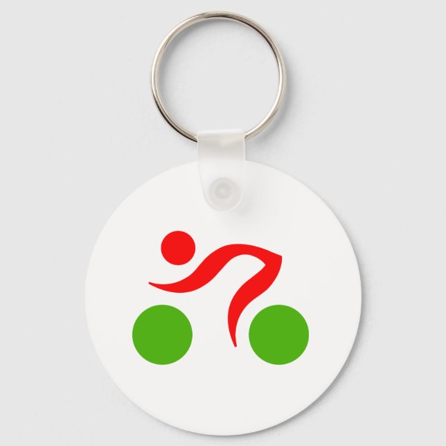 Cycling cool logo keychain (Front)