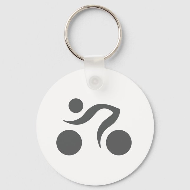Cycling cool logo keychain (Front)