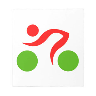 Cycling cool logo notepad