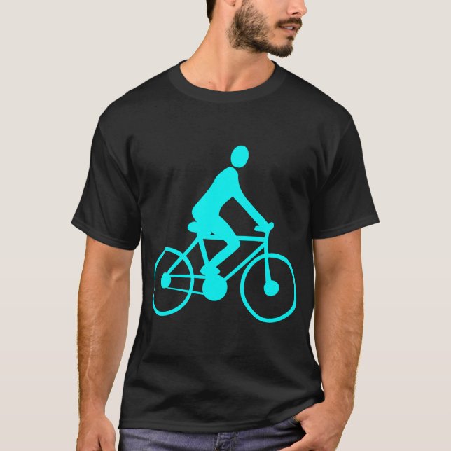 Cycling - Cyan T-Shirt (Front)