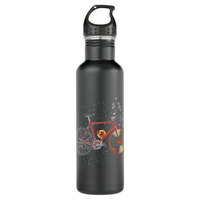 Cycling Cycle Vinyl Bicycle 710 Ml Water Bottle (Front)