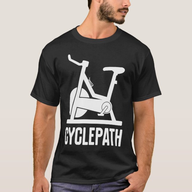 Cycling Cyclepath  cyclists gym instructors T-Shirt (Front)