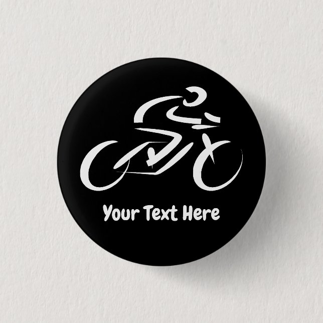 Cycling Cyclist Bicycle Custom  1 Inch Round Button (Front)
