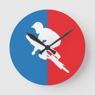 Cycling - Cyclist - Bike - BMX - Sport Round Clock