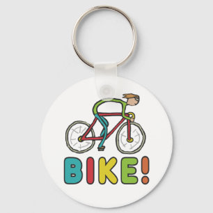 Cycling Cyclist Keychain