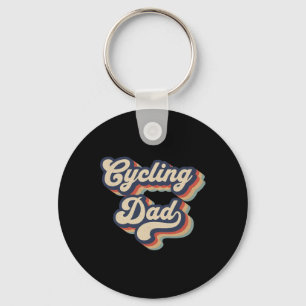 Cycling Dad Bicycle Riding Cyclist Dad Mens _1 Keychain