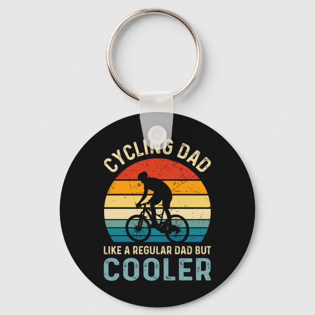 Cycling Dad | Cyclist | Cycologist | Adventure Keychain (Front)