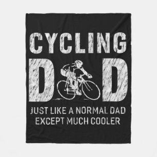 Cycling Dad Gifts For Father Cycling Cool Dad Fleece Blanket