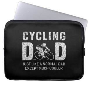 Cycling Dad Gifts For Father Cycling Cool Dad Laptop Sleeve